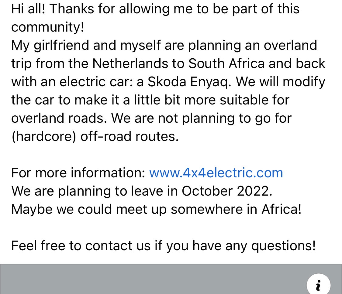 Eny geht auf große Fahrt