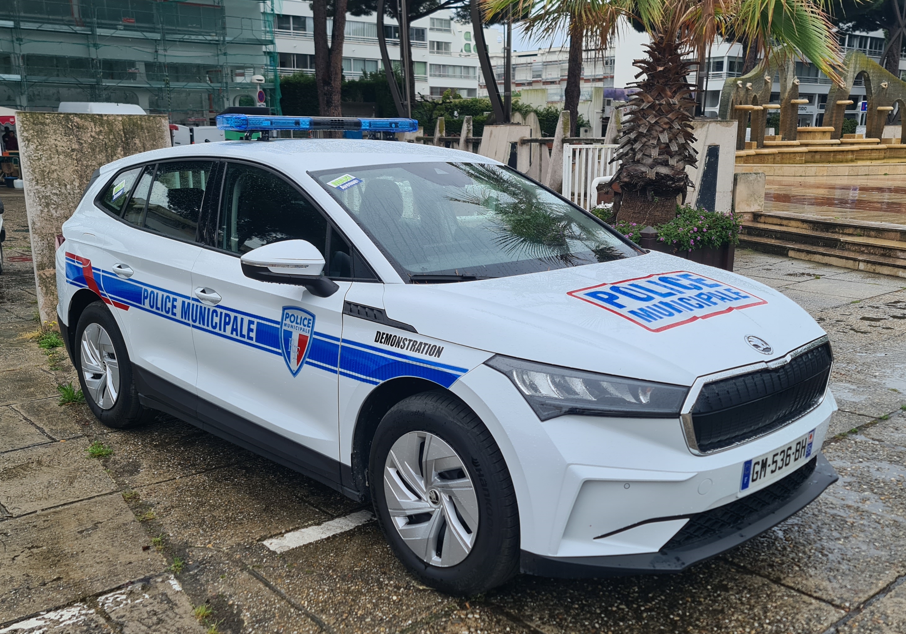 Frankreich Enyaq in Planung Polizei
