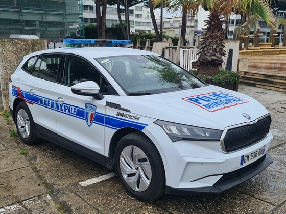 Frankreich Enyaq in Planung Polizei