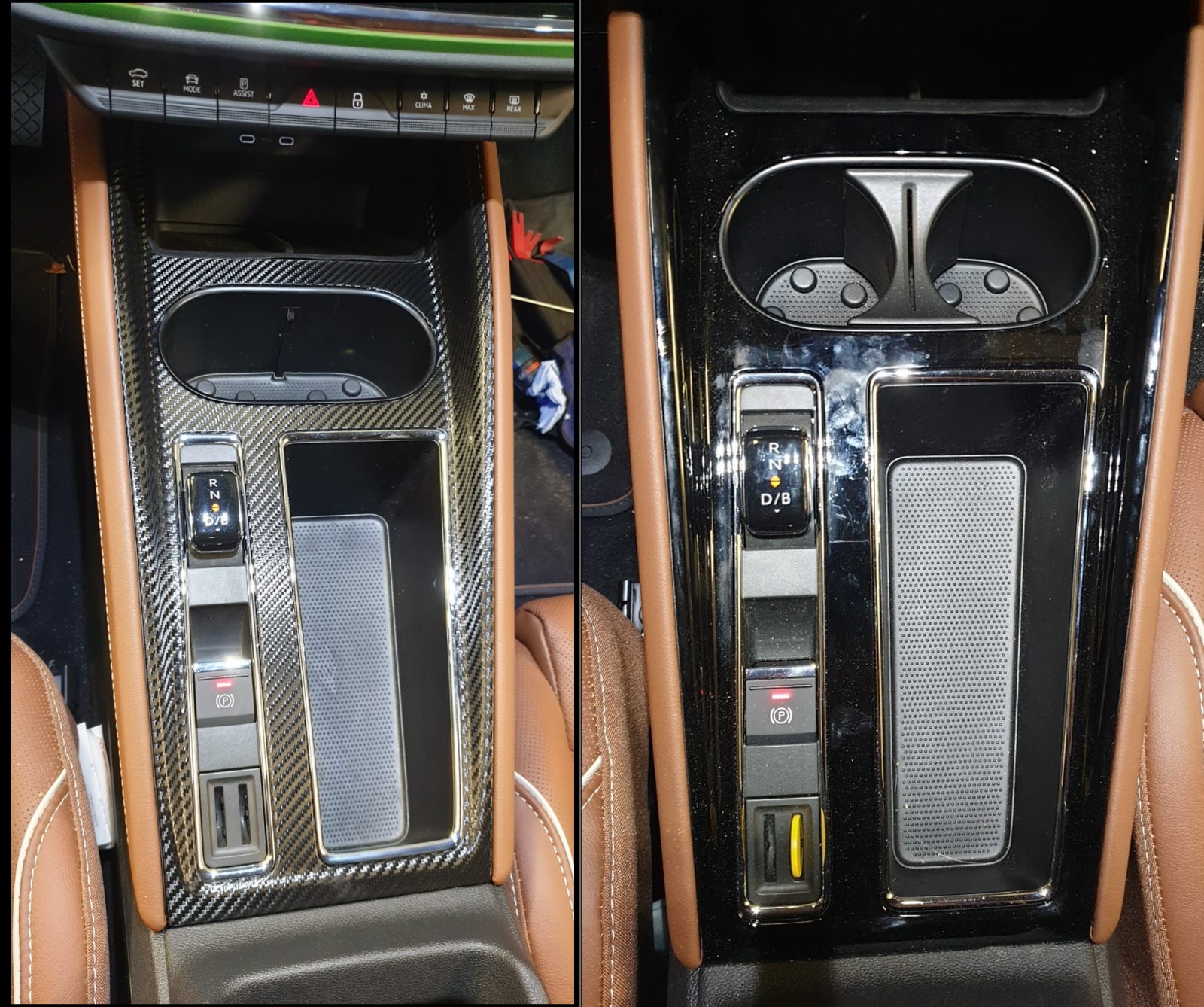 Mittelkonsole foliert