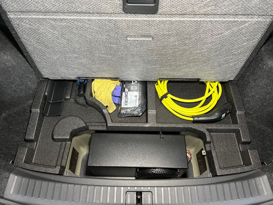 Der Blick auf den Sub samt Enyaq Transportpaket