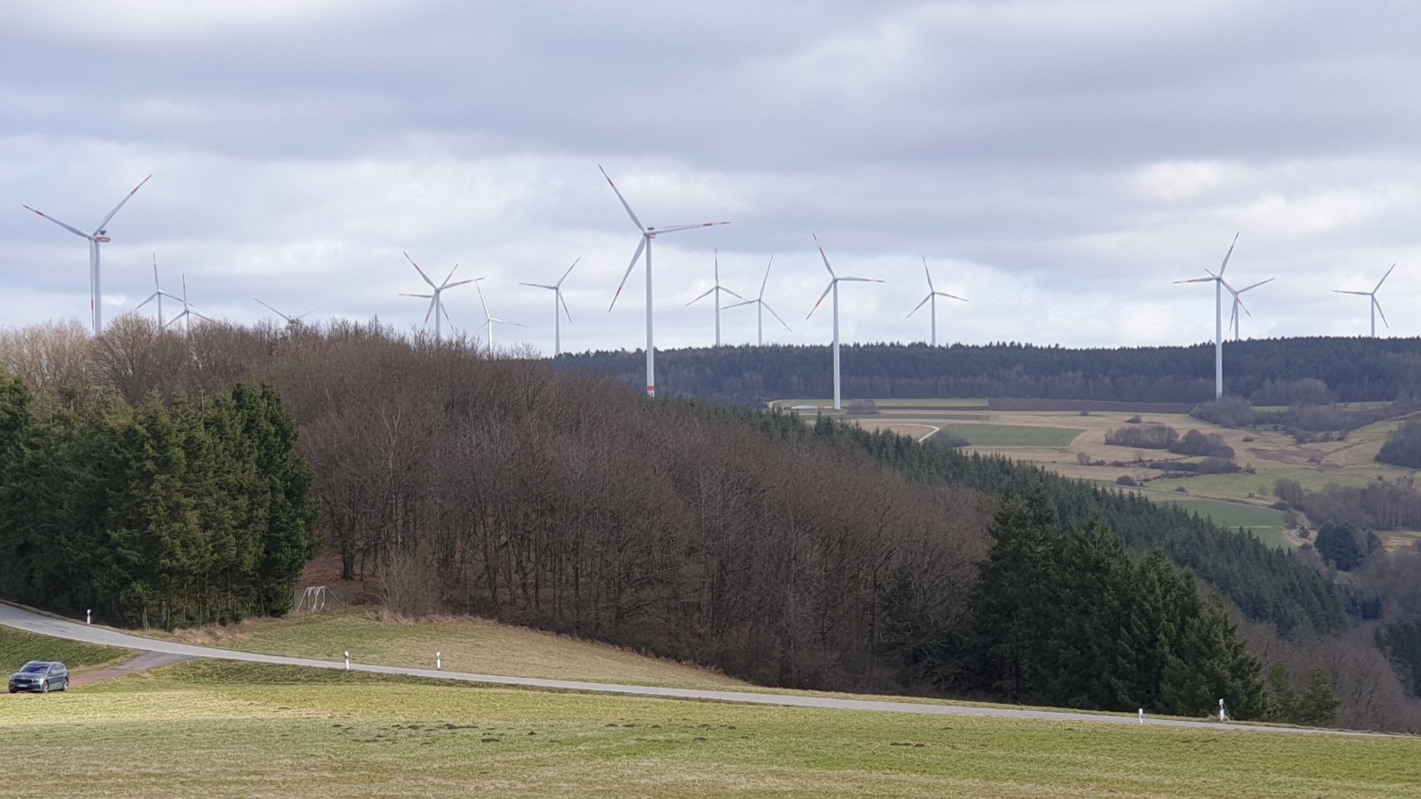 Windgetriebener Enyaq