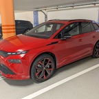 Skoda Enyaq 85x Sportline Facelift - Velvet Red - Vision Red/Black 21" Felge