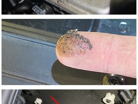 Öl unter Lüftungsaggregat auf Inverter