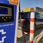 Letzter Ladestopp vor der Grenze zu Österreich.